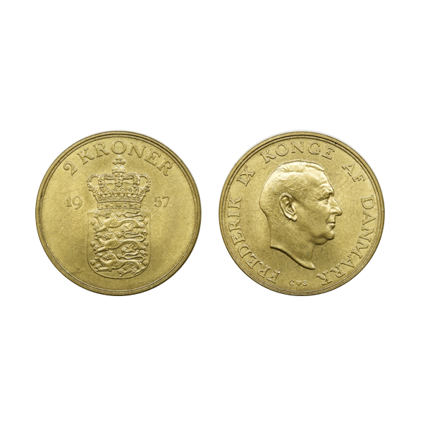 2 krone 1957